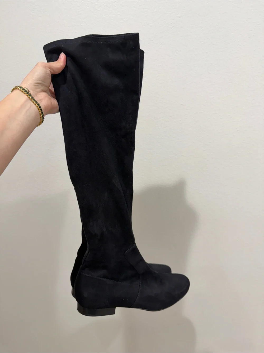 Ivanka Trump Black Over-The-Knee Flat Boot
